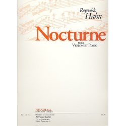 Nocturne : pour violon et piano - Reynaldo Hahn