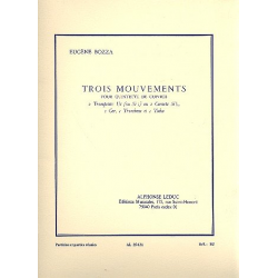 3 mouvements : pour quintette - Eugène Bozza
