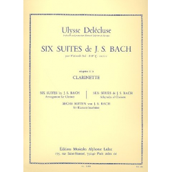 6 suites de J.S. Bach BWV1007-BWV1012 : - Johann Sebastian Bach