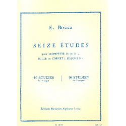 16 études : pour trompette ut ou - Eugène Bozza