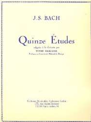 15 études : pour la clarinette - Johann Sebastian Bach