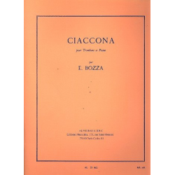 Ciaccona : pour trombone - Eugène Bozza