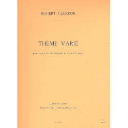 Thème varié : pour cornet ou - Robert Clerisse