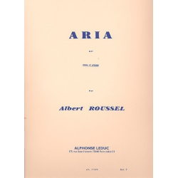 Aria pour flûte et piano - Albert Roussel
