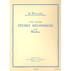 24 études mélodiques : pour hautbois - Albert Debondue