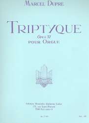 Triptyque op.51 : pour orgue - Marcel Dupré