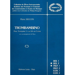 Trombambino : pour trompette (cornet) - Pierre Seguin