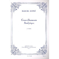 Cours d'harmonie analytique - Marcel Dupré