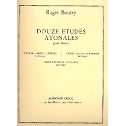 12 Études atonales : pour basson - Roger Boutry