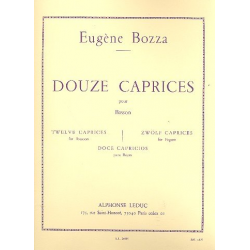 12 caprices : pour basson - Eugène Bozza