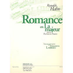 Romance La majeur : pour flûte et - Reynaldo Hahn