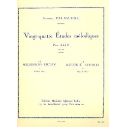 24 études mélodiques op.77 : - Johannes Palaschko