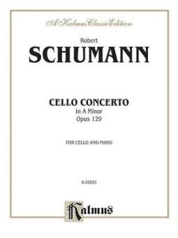 Schumann Cello Conc. Op. 129   C