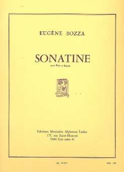 Sonatine : pour flûte et basson