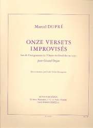 11 Versets improvisés : pour orgue - Marcel Dupré