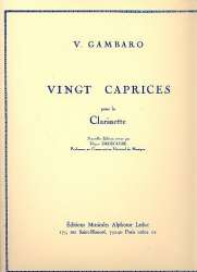 20 caprices pour la clarinette - Vincenzo Gambaro / Arr. Ulysse Delecluse