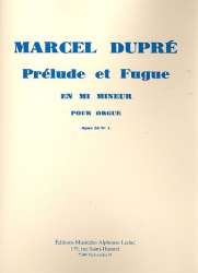 Prélude et fugue mi mineur op.36,1 - Marcel Dupré