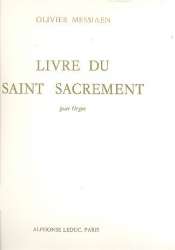 Livre du Saint Sacrement : pour - Olivier Messiaen