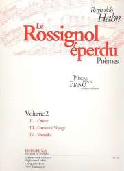 Le rossignol éperdu vol.2 : pour piano - Reynaldo Hahn