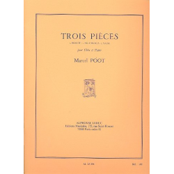 3 pièces : pour flûte te piano - Marcel Poot