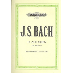 Arien aus Kantaten : für Alt - Johann Sebastian Bach