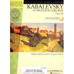 24 Pieces for Children op.39 (+audio access included) : - Dmitri Kabalewski