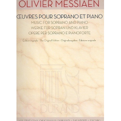 Oeuvres pour soprano et piano - Olivier Messiaen