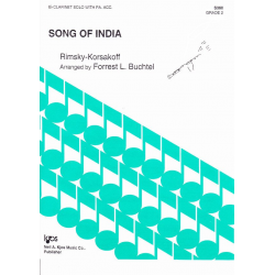 Song of India (Klarinette und Klavier) - Nicolaj / Nicolai / Nikolay Rimskij-Korsakov / Arr. Forrest L. Buchtel