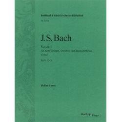Konzert d-Moll BWV1043 (Partitur) - Johann Sebastian Bach