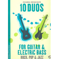 10 Duos (+CD) : für Gitarre und E-Bass - Felix Janosa