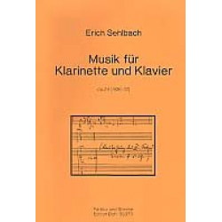 Musik op.29 : für Klarinette und Klavier - Erich Sehlbach