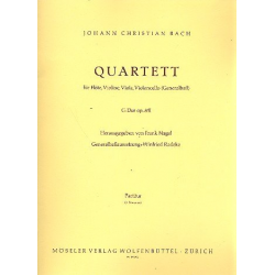 Quartett G-Dur op.8,2 : für - Johann Christian Bach / Arr. Winfried Radeke