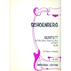 Quintett op.26 : - Arnold Schönberg