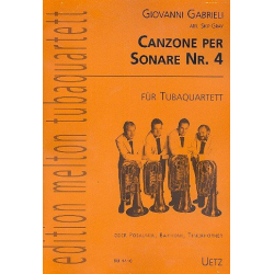 Canzone per sonare Nr.4 : für - Giovanni Gabrieli