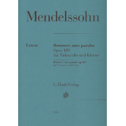 Romance sans paroles op.109 : - Felix Mendelssohn-Bartholdy