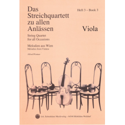 Das Streichquartett zu allen Anlässen Band 3 - Viola - Alfred Pfortner
