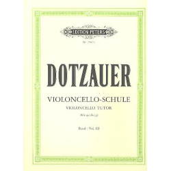 Violoncelloschule Band 3 : - Justus Johann Friedrich Dotzauer