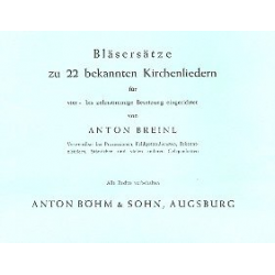 Bläsersätze zu 22 bekannten Kirchenliedern (Stimmensatz) - Diverse / Arr. Anton Breinl