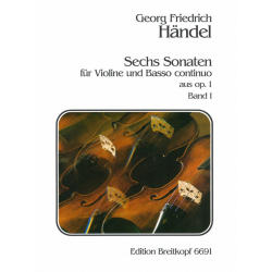 6 Sonaten aus op.1 Band 1 : - Georg Friedrich Händel (George Frederic Handel) / Arr. Ulrich Haverkampf