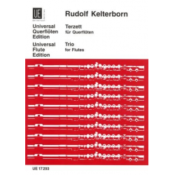 TERZETT : FUER QUERFLOETEN = - Rudolf Kelterborn