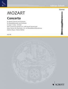 Konzert A-Dur KV622 für Klarinette in A (Bassetthorn) und Orchester :