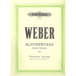 Klavierwerke Band 3 : - Carl Maria von Weber