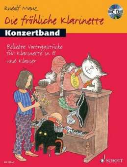 Die fröhliche Klarinette Band 1 - Konzertband - Spielbuch mit CD
