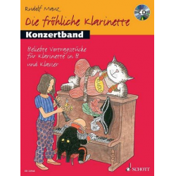 Die fröhliche Klarinette Band 1 - Konzertband - Spielbuch mit CD - Rudolf Mauz
