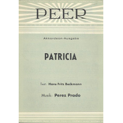 Patricia : für Akkordeon (mit Text) - Damaso Perez Prado