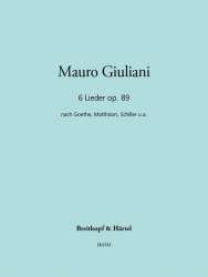 6 Lieder op.89 : - Mauro Giuliani