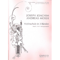 Violinschule Band 1 Teil 1 : - Joseph Joachim