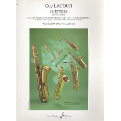 28 études : pour saxophone - Guy Lacour