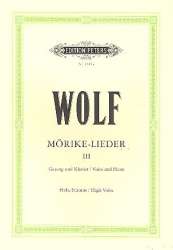 Mörike-Lieder Band 3 : für - Hugo Wolf