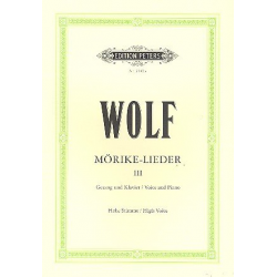 Mörike-Lieder Band 3 : für - Hugo Wolf